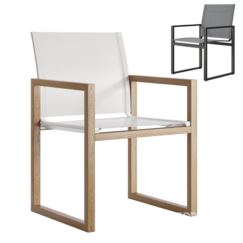 Hayman Teak & Aluminum Dining Chair-harbour Image 1