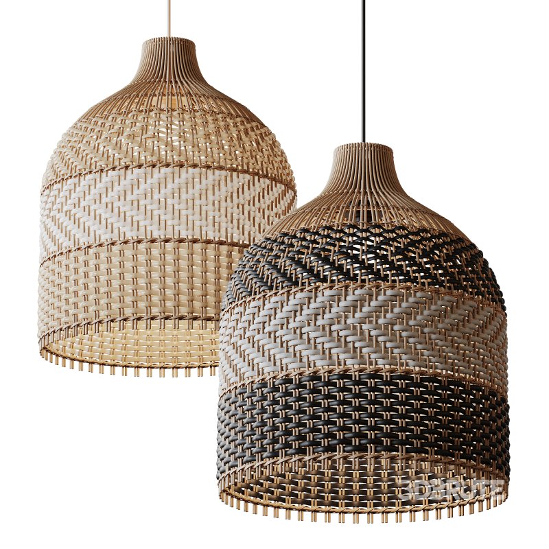 Contemporist Rattan Pendant Light Woven Light Fixture Image 7