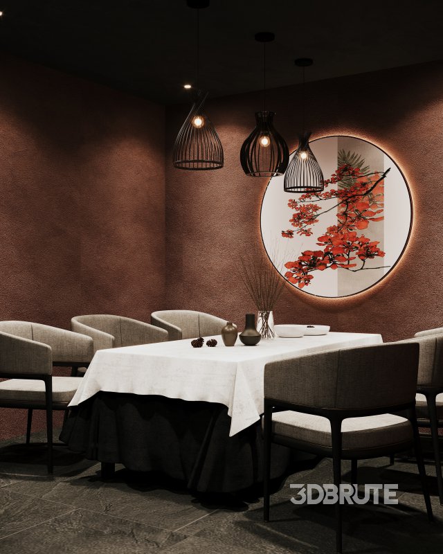 Night Chinese restaurant Image 10