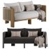 Palm Beach Teak 2 Seat Sofa-Harbour - Thumbnail 5