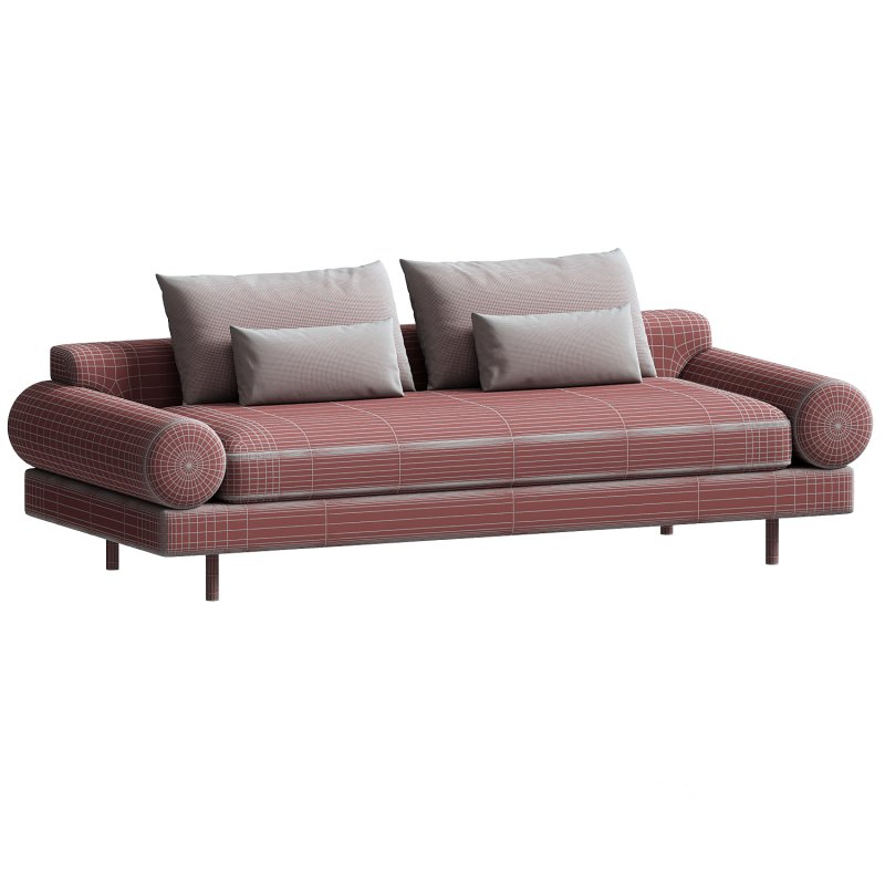 Retro Roll Arm Sofa set Image 6