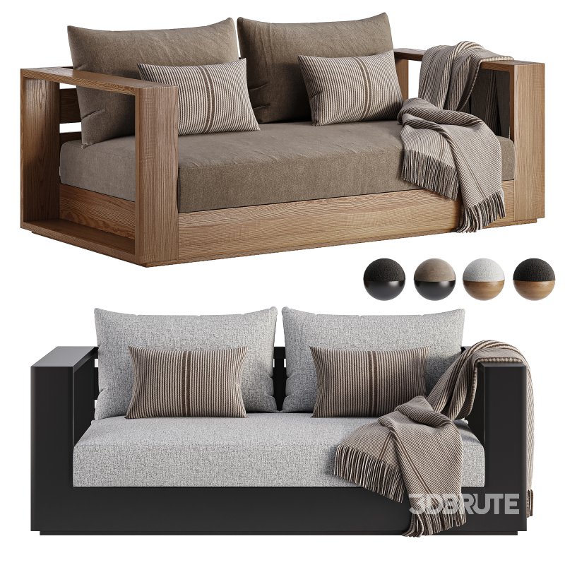 Hayman Teak 2 Seat Sofa Image 1