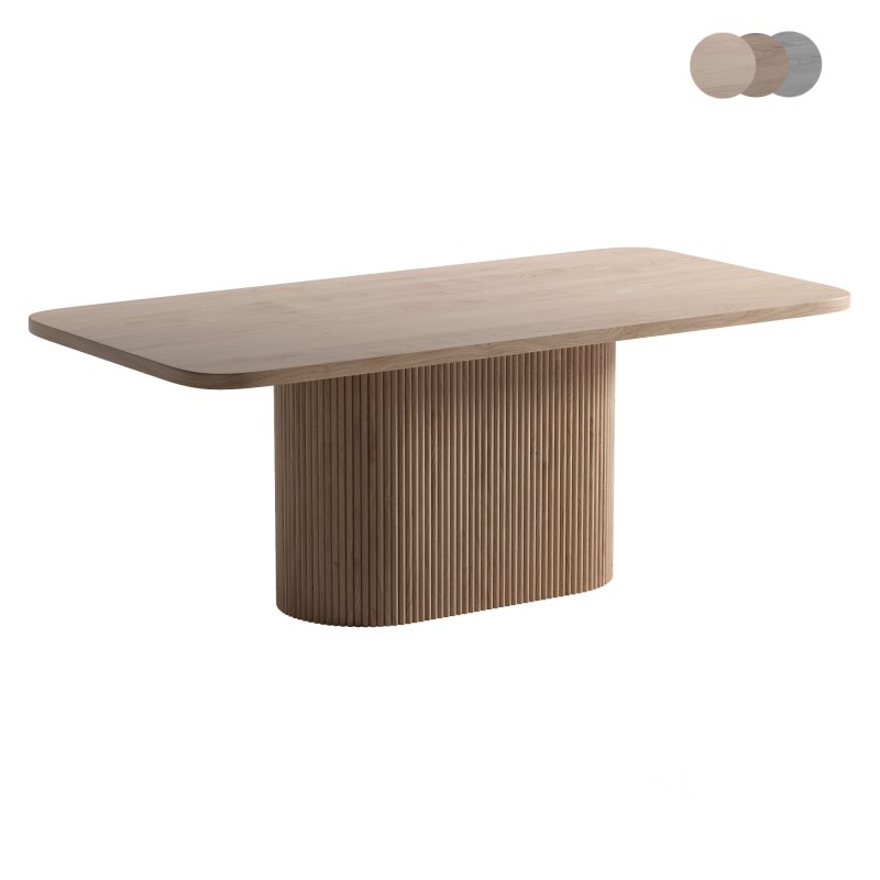 VALI acacia wood dining table Image 1