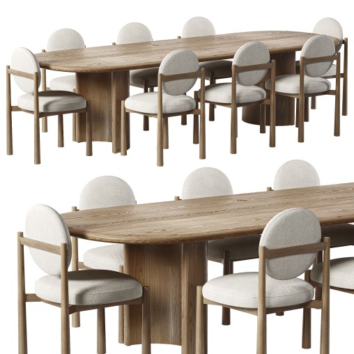Truett Dining Chair and Paden Dining Table-luluandgeorgia