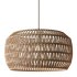 1-Light 12.6-Inch Handmade Woven Rattan Decorative Chandelier - Thumbnail 3