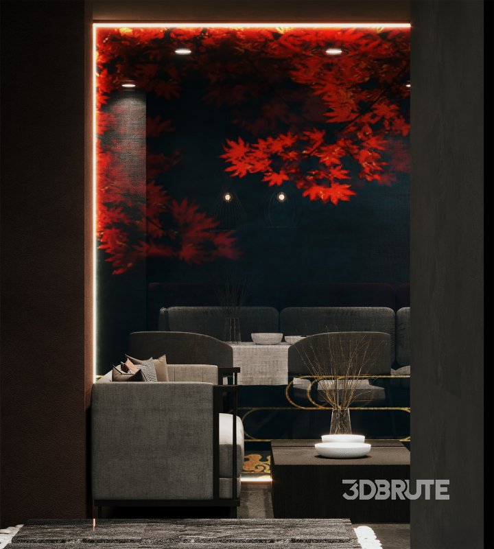 Night Chinese restaurant Image 5