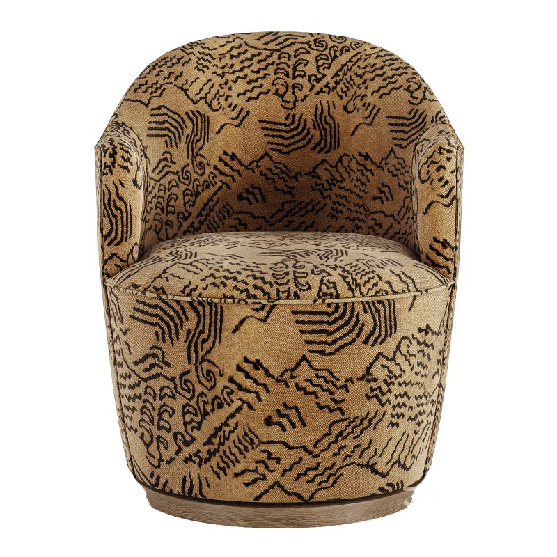 Aurora Swivel Chair-Fourhands Image 3