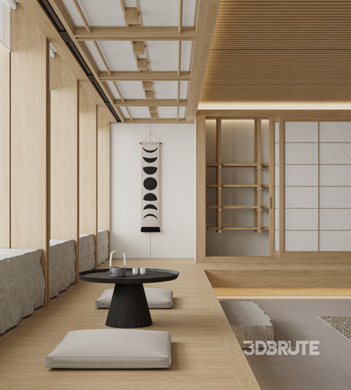 Japanese living and dining room Image 5