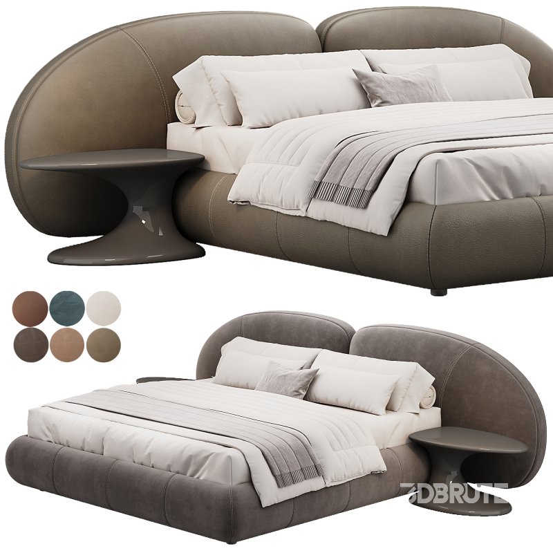 Memoria King Bed By Natuzzi Image 3