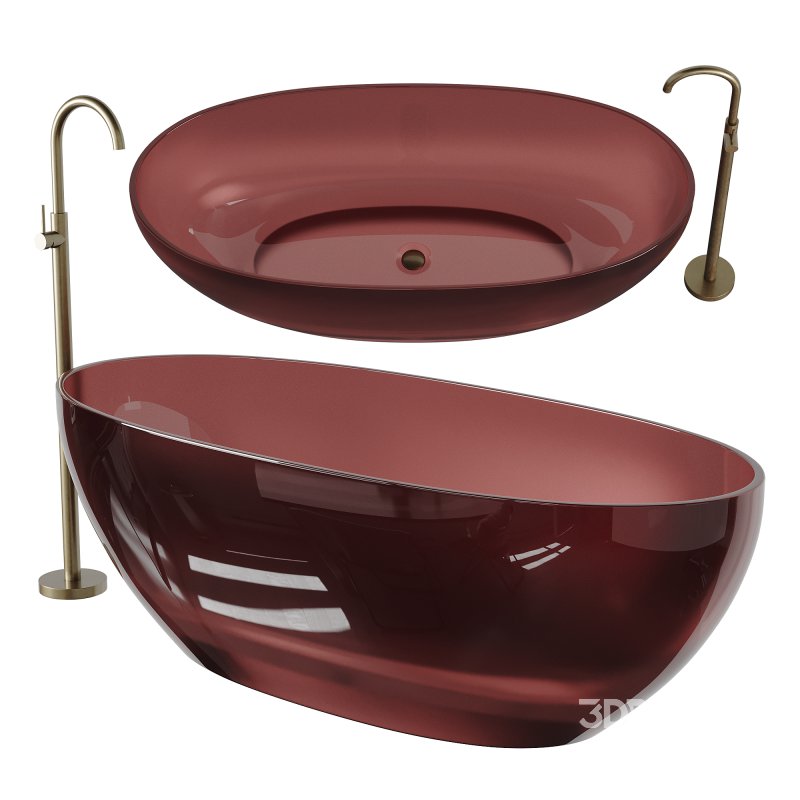 ABBER Kristall AT9703Amber washbasin Image 2