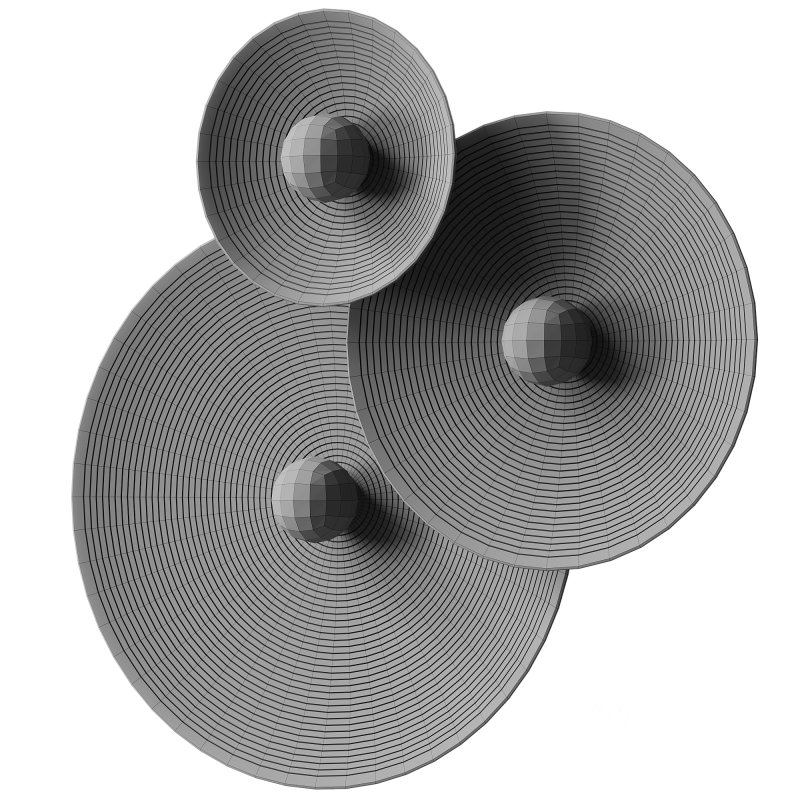 : Concentric Trio Ensemble wall lamp Image 2
