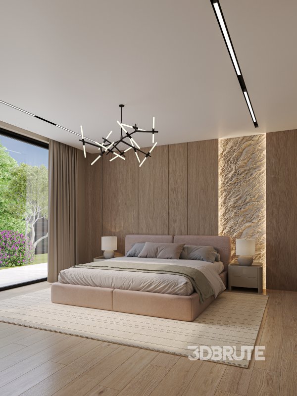Minimalist Bedroom Interior Image 2