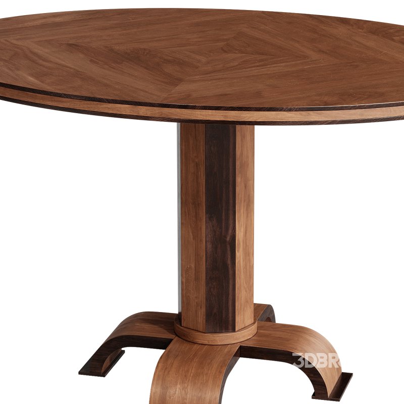 1930s Swedish Oval Pedestal Table Image 1