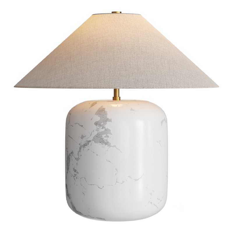 Block Rosso Levanto Marble Table Lamp Image 2