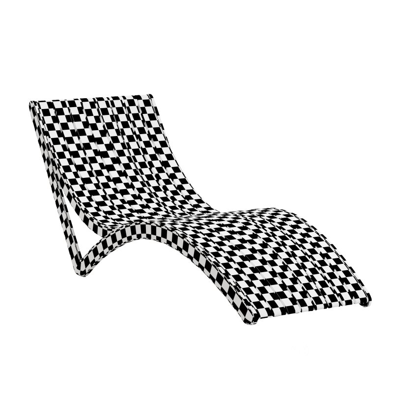 Taupe Farrah 28” Outdoor Chaise Lounge Image 6