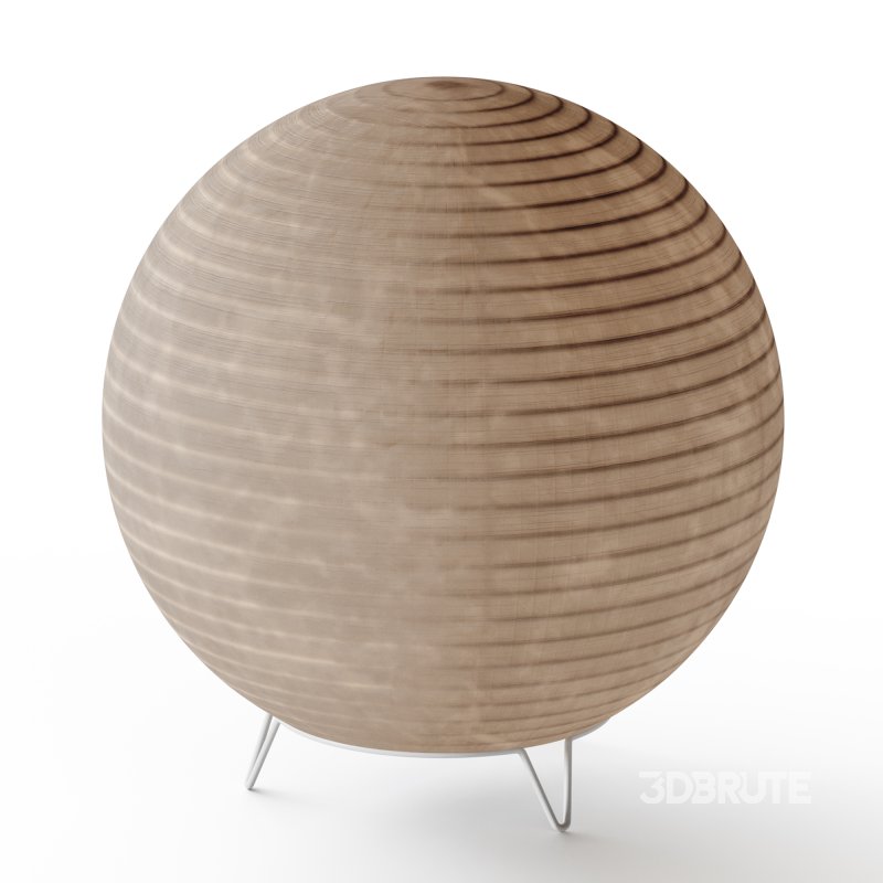 Round LED Japanese Style Lantern Rice Paper Desk Lamp Image 4