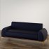 Modern Ribbed Velvet Sofa - Thumbnail 4