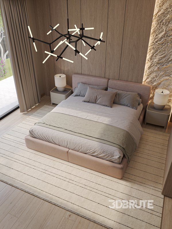 Minimalist Bedroom Interior Image 5
