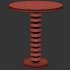 French Wood Side Table by Charles Dudouyt - Thumbnail 2