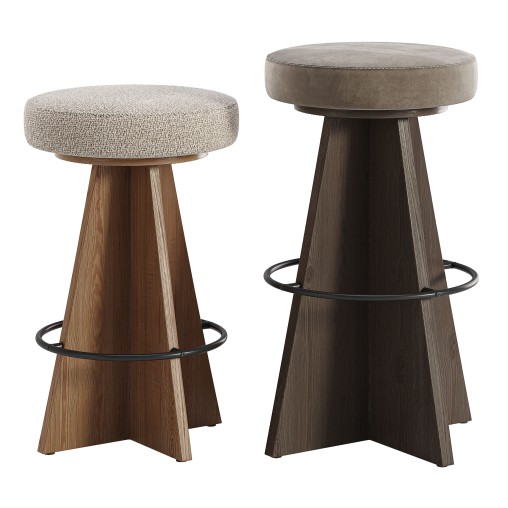 Damon Swivel Bar & Counter Stool-Fourhands