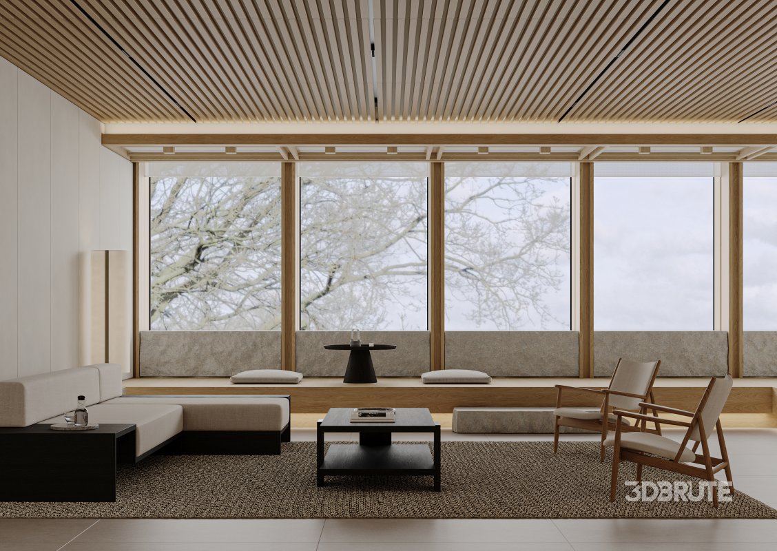 Japanese living and dining room Image 2