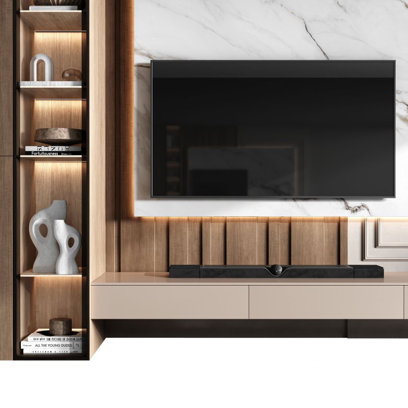 TV Wall-Set 01 Image 4