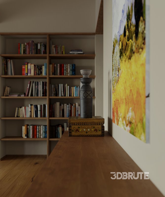 Modern living room and dining room interior scene Image 7