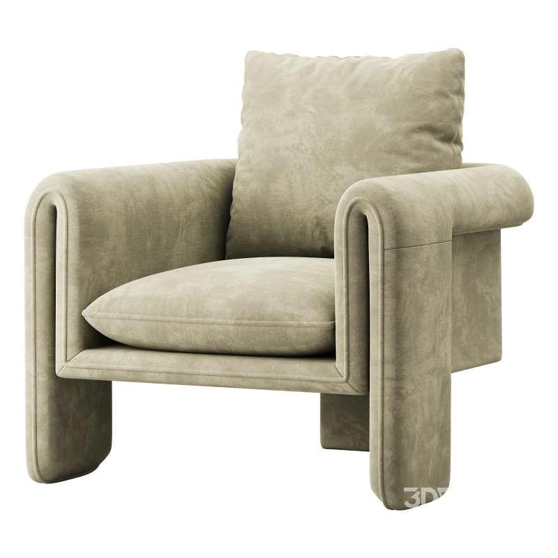 Nordic Olive Armchair Image 2