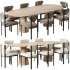 The Cooper Dining Chair and Bank Oval Dining Table-maidenhome - Thumbnail 1