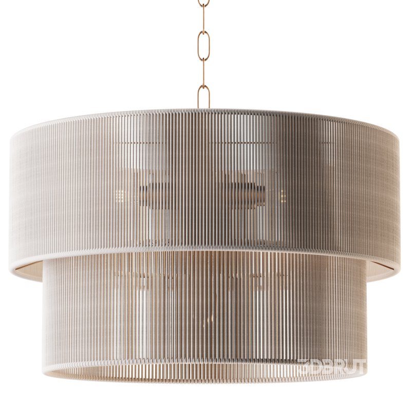 5-Lights Hand-Woven Rattan Pendant Light Image 4