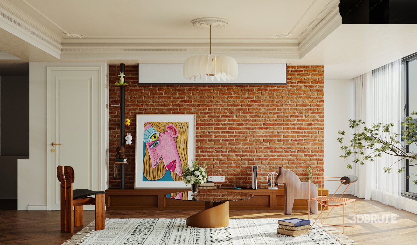 Luxurious living room and dining room Image 1