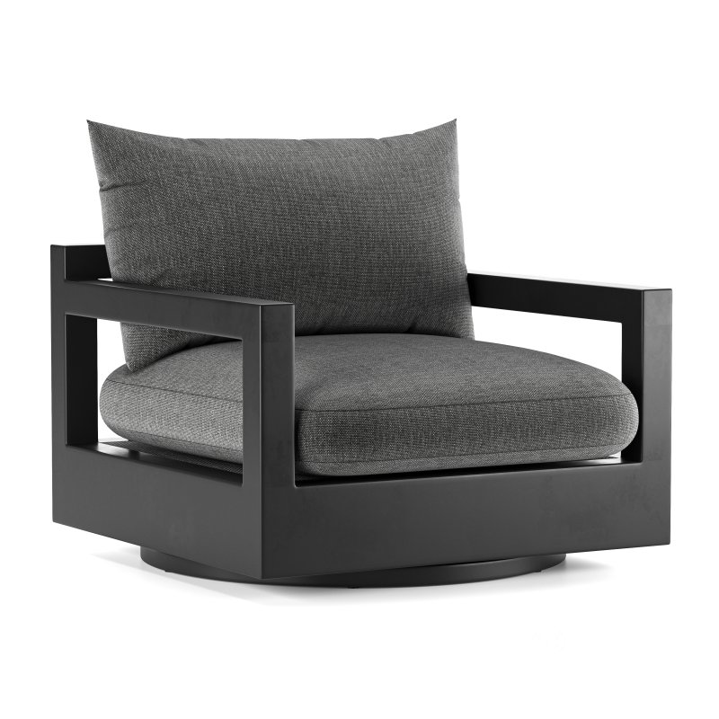 PACIFIC ALUMINUM SWIVEL LOUNGE CHAIR-Harbour Image 1
