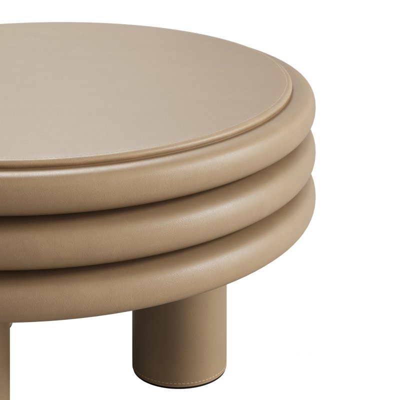 Scala Beige Low Round Coffee Table Image 8