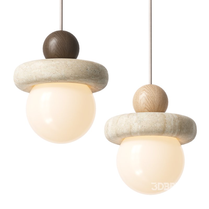 Traditional Japanese Wabi Sabi Pendant Lamp Image 1