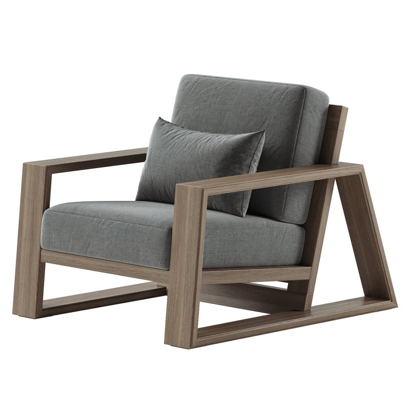 Canyon Outdoor Teak Lounge Chair Image 2