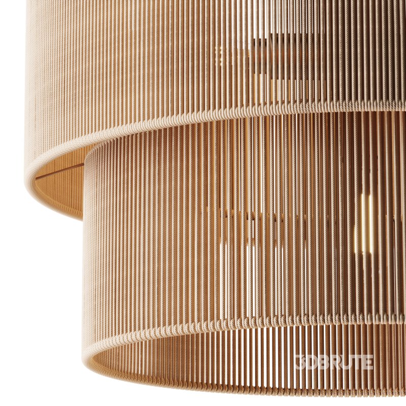 5-Lights Hand-Woven Rattan Pendant Light Image 8