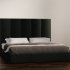Contemporary Upholstered Bed with Tall Panel Headboard - Thumbnail 5