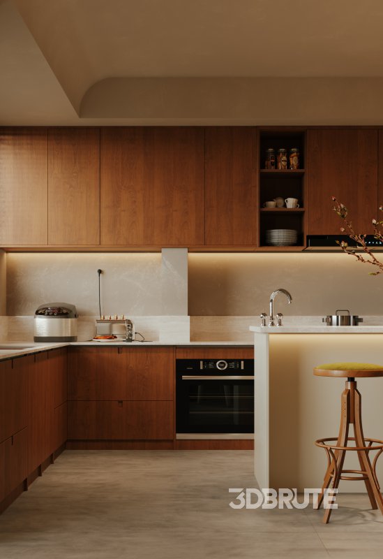 Luxurious living room and dining room kitchen Image 8