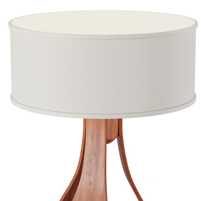 Chloe in Walnut Table Lamp Image 6