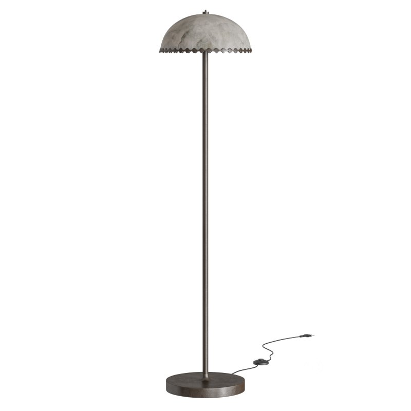 Oceana Black Metal Floor Lamp Image 3