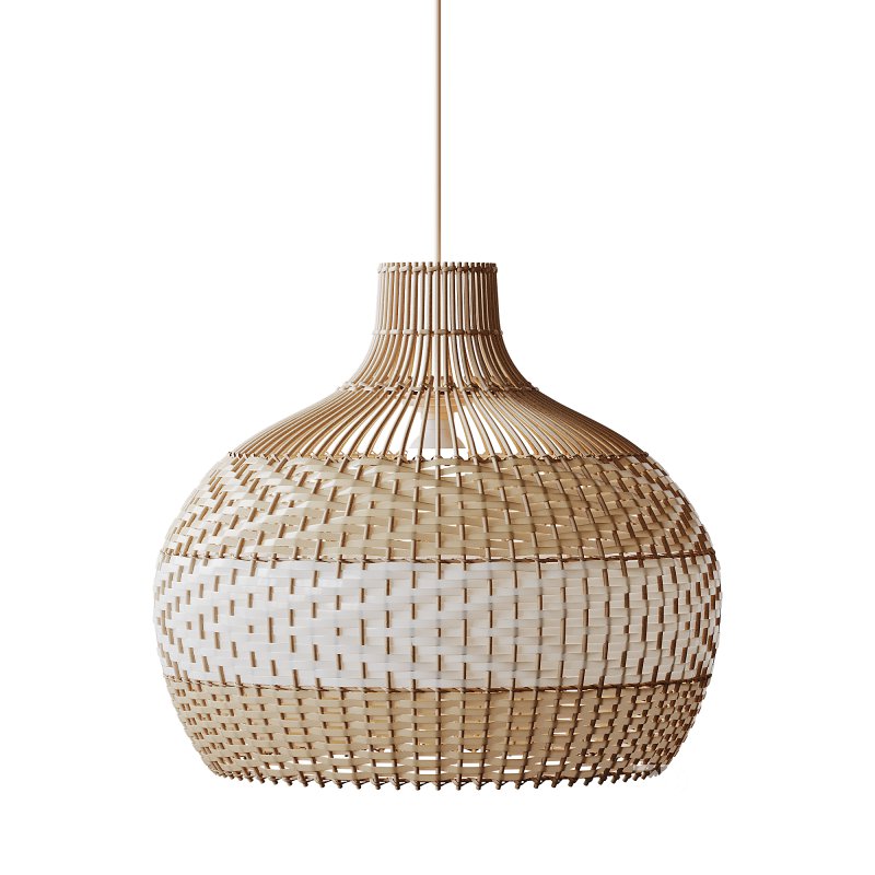 Lampshade Rattan Pendant Light Image 8