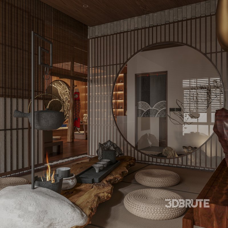 Japanese Living Room Dining Room Bedroom Image 11