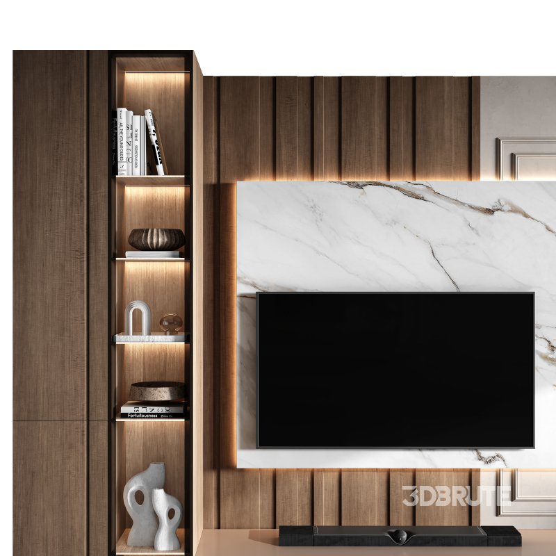 TV Wall-Set 01 Image 5