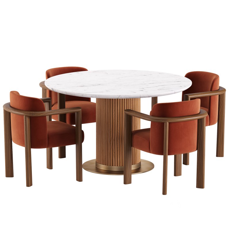 Aria Chair and Murcell Round Table Image 4