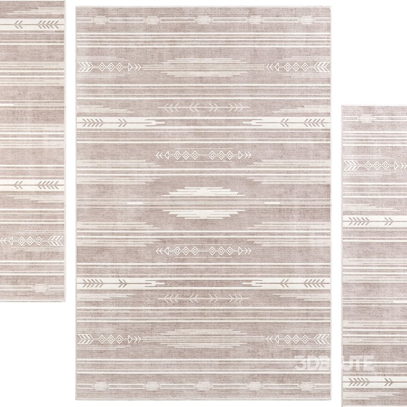 Kehr Bismarck Moroccan Flatweave Beige Area Rug Image 2