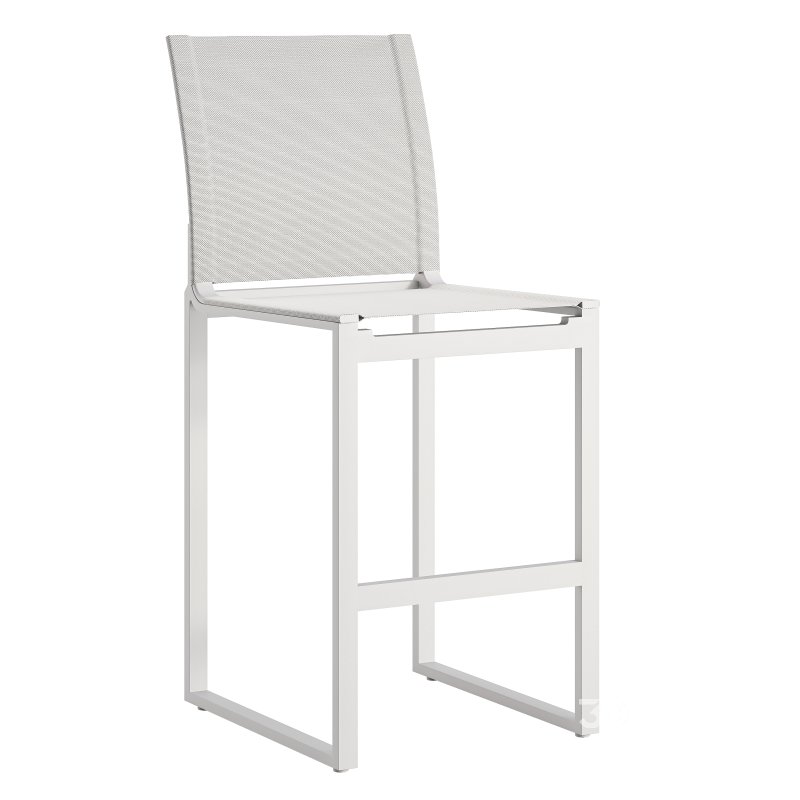 Hayman Aluminum Armless Bar & Counter Stool-Harbour Image 2