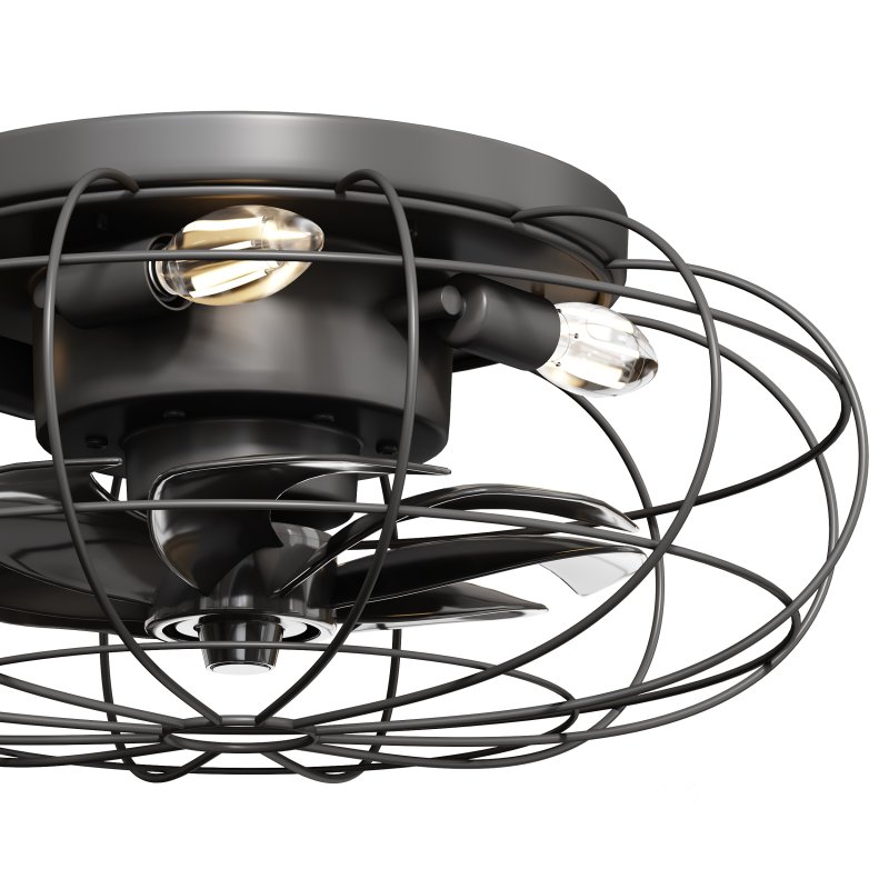 Vintage Iron Remote Control Ceiling Fan light Image 6