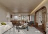 Modern living room and dining room kitchen interior scene - Thumbnail 1