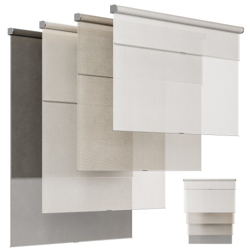Double roller blinds