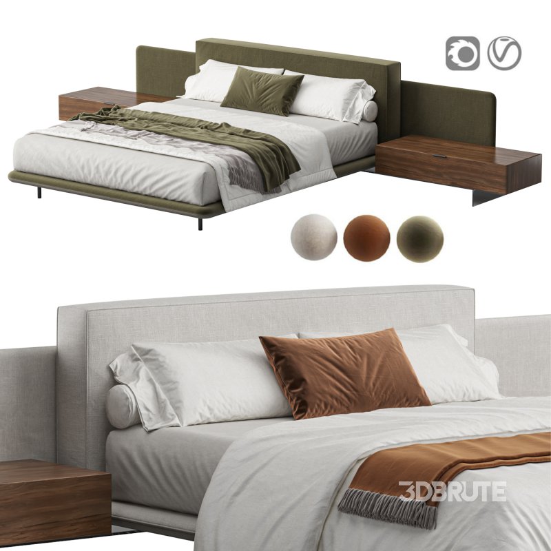 Horizonte Bed by Minotti Image 1